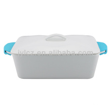 rect casserole with silicone handles 2000CC
